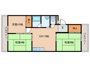 ベルパーク古高の物件間取画像